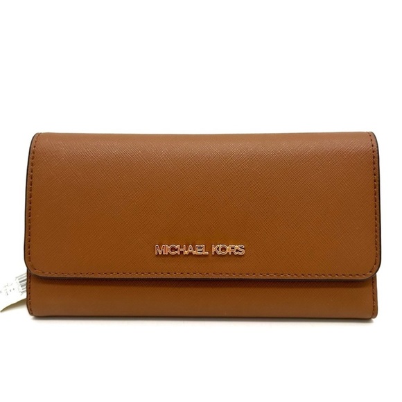 Michael Kors Large Trifold Wallet Luggage - Picture 1 of 8